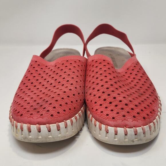 Ilse Jacobsen Tulip Coral Pink Slingback Sandal Size 40 US 10 Flats Slip On Shoe - Picture 4 of 8